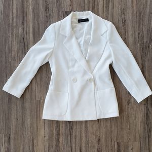Zara White Blazer in size Medium